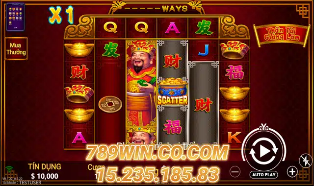 Giao Diện Game Thần Tài Giáng Lâm TP